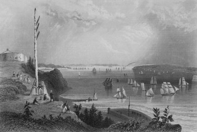 New York Bay, from the Telegraph Station by William Henry Bartlett