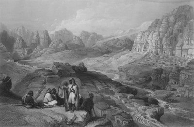 Petra, Site of the City, Jeremiah XLIX by William Henry Bartlett