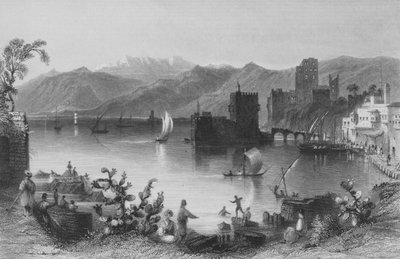 Port of Beirout, the Ancient Berothai by William Henry Bartlett