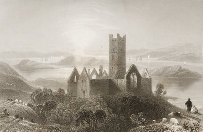 Roserk Abbey, County Mayo, Ireland, from 