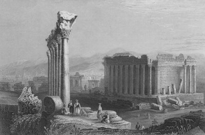Ruins of Balbec, a Store, City of Solomon by William Henry Bartlett
