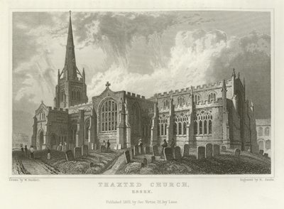 Thaxted Church, Essex by William Henry Bartlett
