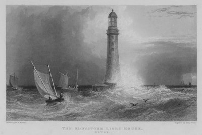 The Eddystone Light House, Devon by William Henry Bartlett