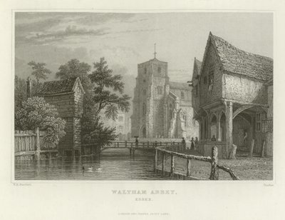 Waltham Abbey, Essex by William Henry Bartlett