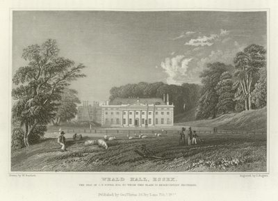 Weald Hall, Essex, the Seat of C T Tower, Esquire by William Henry Bartlett