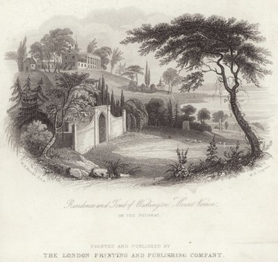 Residence of the Tomb of George Washington in Mount Vernon by William Henry Brooke