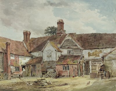 Old Farm Buildings by William Henry Hunt