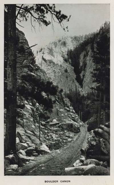 Canyons of Colorado: Boulder Canon by William Henry Jackson
