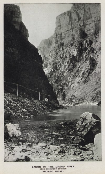 Canyons of Colorado: Canon of the Grand River, Near Glenwood Springs, Showing Tunnel by William Henry Jackson