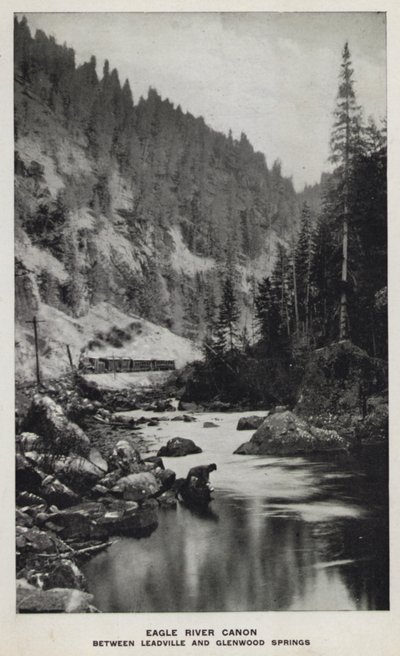 Canyons of Colorado: Eagle River Canon, Between Leadville and Glenwood Springs by William Henry Jackson