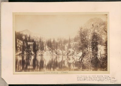 Lake Mary. Big Cottonwood Canyon. Utah by William Henry Jackson