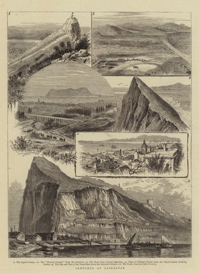 Sketches at Gibraltar by William Henry James Boot
