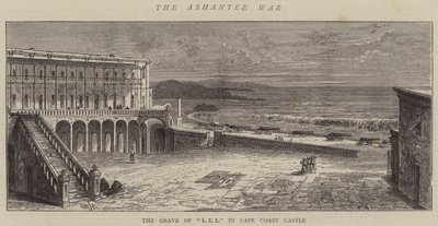 The Ashantee War, the Grave of L E L in Cape Coast Castle by William Henry James Boot