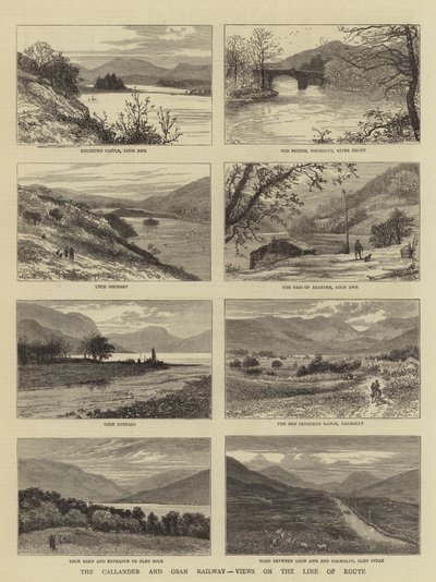 The Callander and Oban Railway, Views on the Line of Route by William Henry James Boot