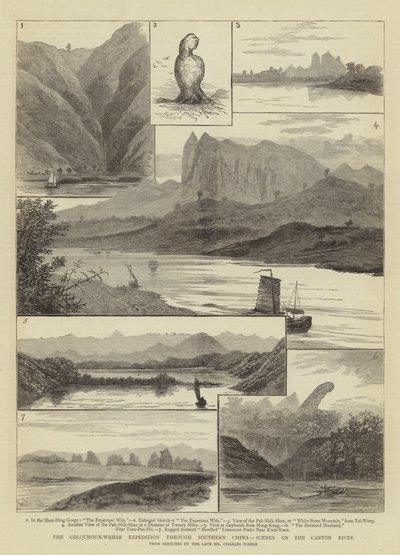 The Colquhoun-Wahab Expedition through Southern China, Scenes on the Canton River by William Henry James Boot