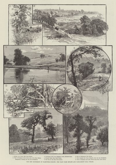 The New Extension of Hampstead-Heath, the East Park Estate and Parliament Hill Fields by William Henry James Boot