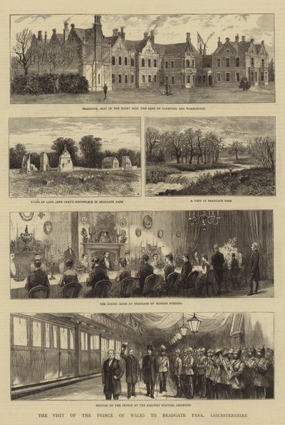 The Visit of the Prince of Wales to Bradgate Park, Leicestershire by William Henry James Boot