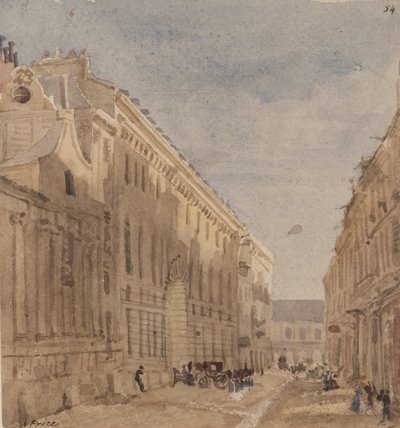 Beginning of Kings Stabling, Paris, c.1828 by William Henry Lake Price