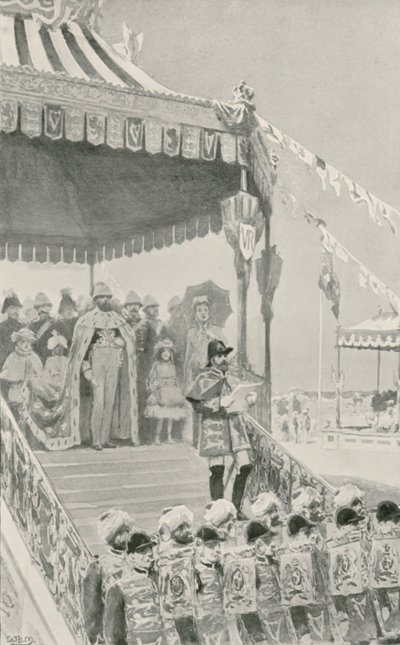The Queen being Proclaimed Empress of India at Delhi by William Henry Margetson