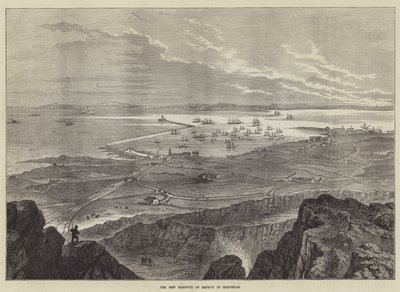 The New Harbour of Refuge at Holyhead by William Henry Pike