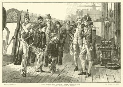 One Volunteer worth three pressed men by William Heysham (after) Overend