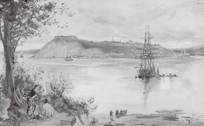 View of the Town and Fortress of Quebec, AD 1759 by William Heysham (after) Overend