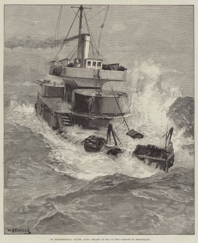 An Experimental Cruise, HMS Hecate at Sea on her Passage to Heligoland by William Heysham Overend