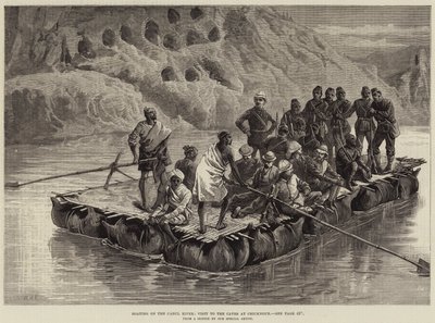 Boating on the Cabul River, Visit to the Caves at Chicknour by William Heysham Overend