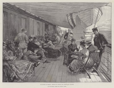 En Route to Brazil, Sketch on Board the Steam-Ship Thames by William Heysham Overend