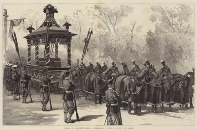 Funeral of President Garfield, Funeral Car Waiting to Receive the Coffin by William Heysham Overend