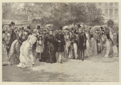 Garden Party given by the Prince and Princess of Wales at Marlborough House by William Heysham Overend
