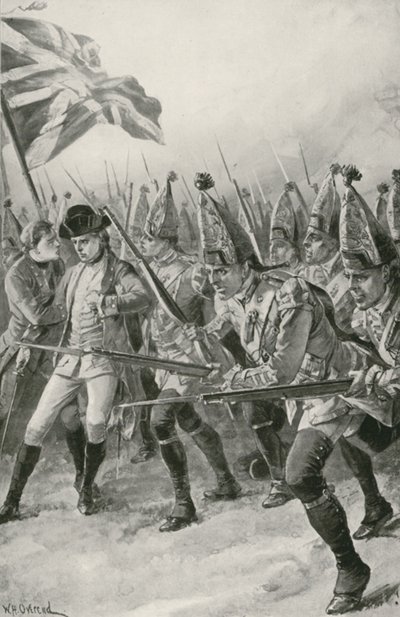 General Wolfe is Mortally Wounded as he Leads the Charge on the Plains of Abraham by William Heysham Overend