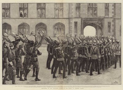 Inspection of the Grenadier Guards by the Queen at Windsor Castle by William Heysham Overend