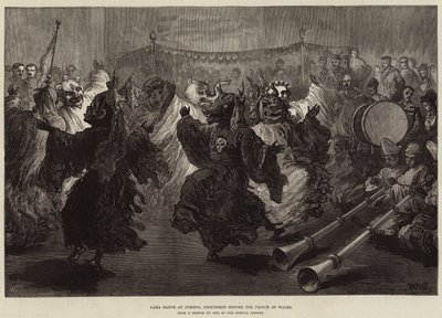 Lama Dance at Jummoo, Performed Before the Prince of Wales by William Heysham Overend