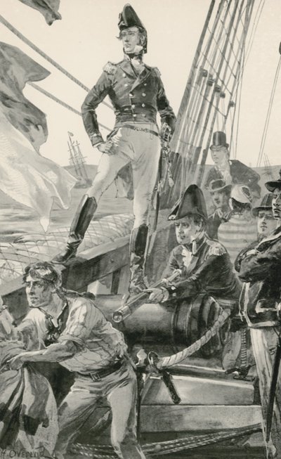 Lord Cochrane Signals for Assistance to Attack the French Fleet by William Heysham Overend