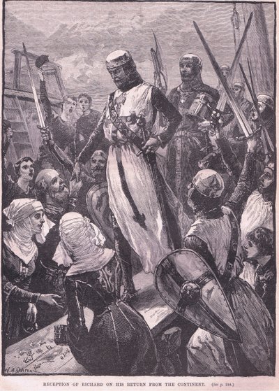 Reception of Richard on his return from the Continent AD 1194 by William Heysham Overend
