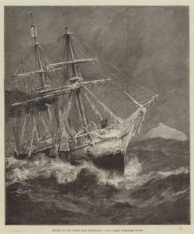 Return of the North Pole Expedition, HMS Alert Homeward Bound by William Heysham Overend