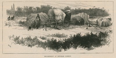 Sketches of Gypsy Life; Encampment at Mitcham Common by William Heysham Overend