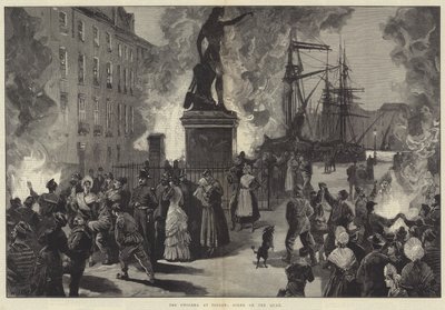 The Cholera at Toulon, Scene on the Quay by William Heysham Overend