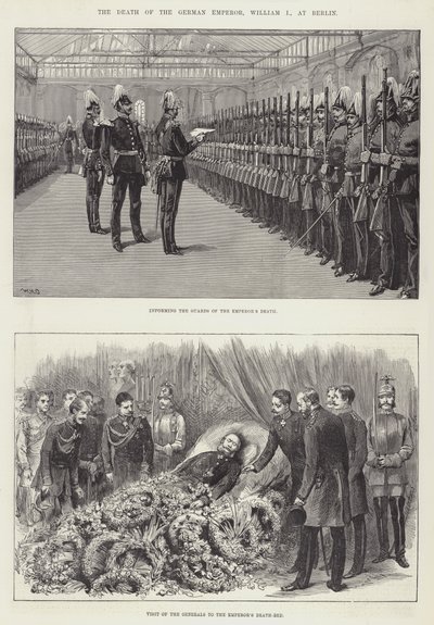 The Death of the German Emperor, William I, at Berlin by William Heysham Overend