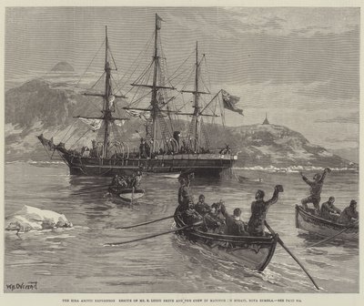 The Eira Arctic Expedition, Rescue of Mr. B. Leigh Smith and the Crew in Matotchkin Strait, Nova Zembla by William Heysham Overend