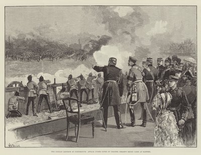 The German Emperor at Portsmouth, Attack under Cover of Colonel Crease