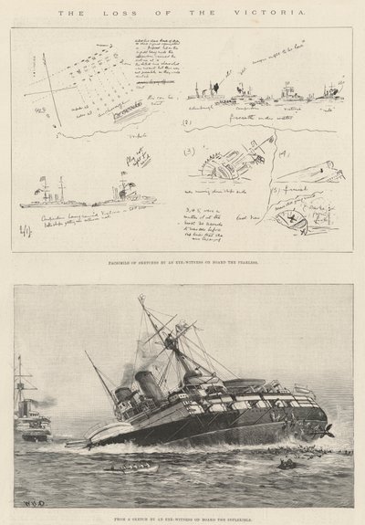 The Loss of the Victoria by William Heysham Overend