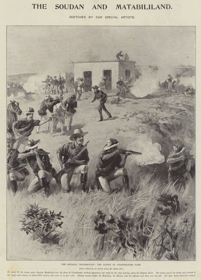 The Matabili Insurrection, the Battle at Colenbrander Farm by William Heysham Overend
