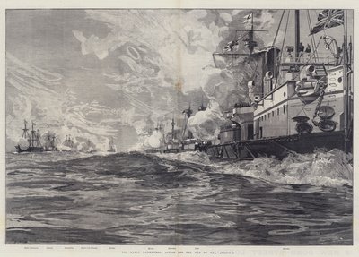 The Naval Manoeuvres, Action off the Isle of Man, 3 August by William Heysham Overend