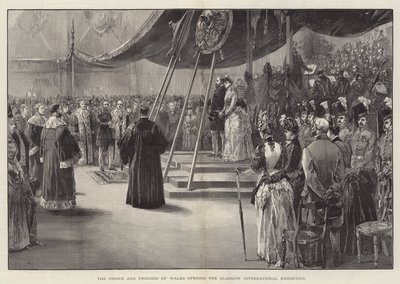 The Prince and Princess of Wales Opening the Glasgow International Exhibition by William Heysham Overend