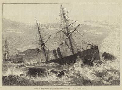 Wreck of the Steam-Ship St Lawrence on Paternoster Reef, West of Cape of Good Hope by William Heysham Overend