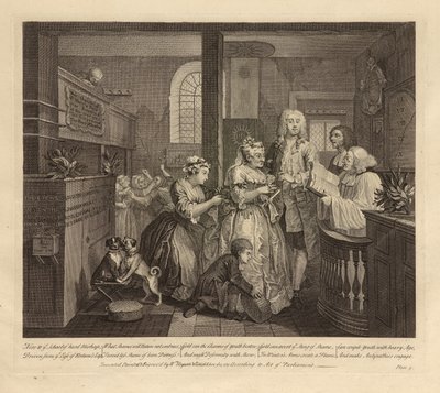 A Rake’s Progress, Plate V, June 1735 by William Hogarth