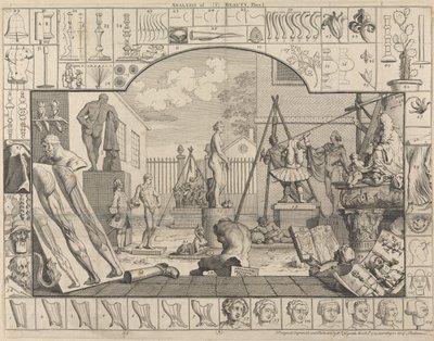 Analysis of Beauty, Plate I: A Statuary