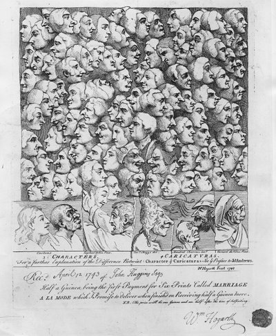 Characters and Caricatures by William Hogarth